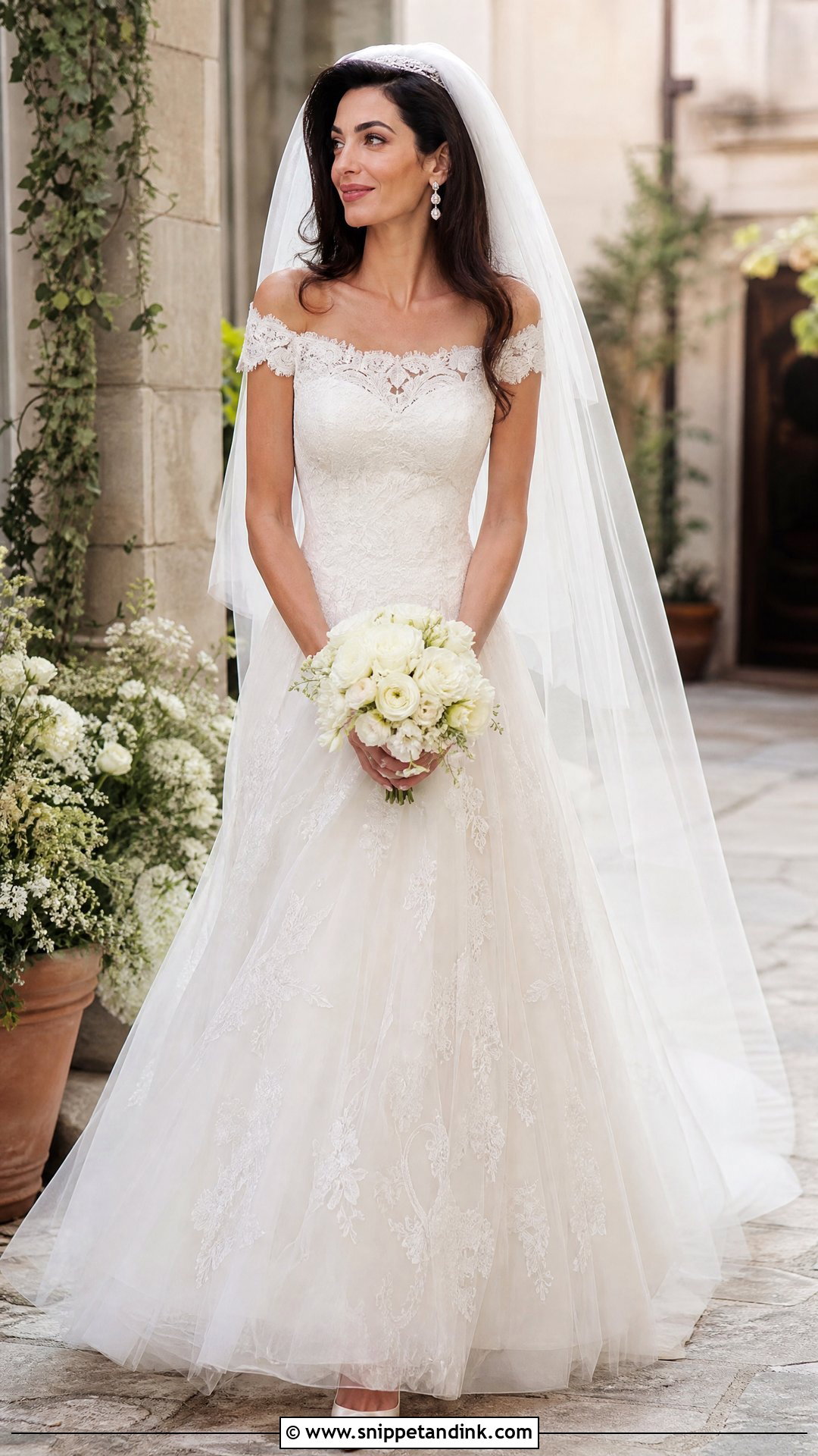 Amal Clooney Wedding Dress - Snippet and Ink - 20 Celebrities Wedding Dresses
