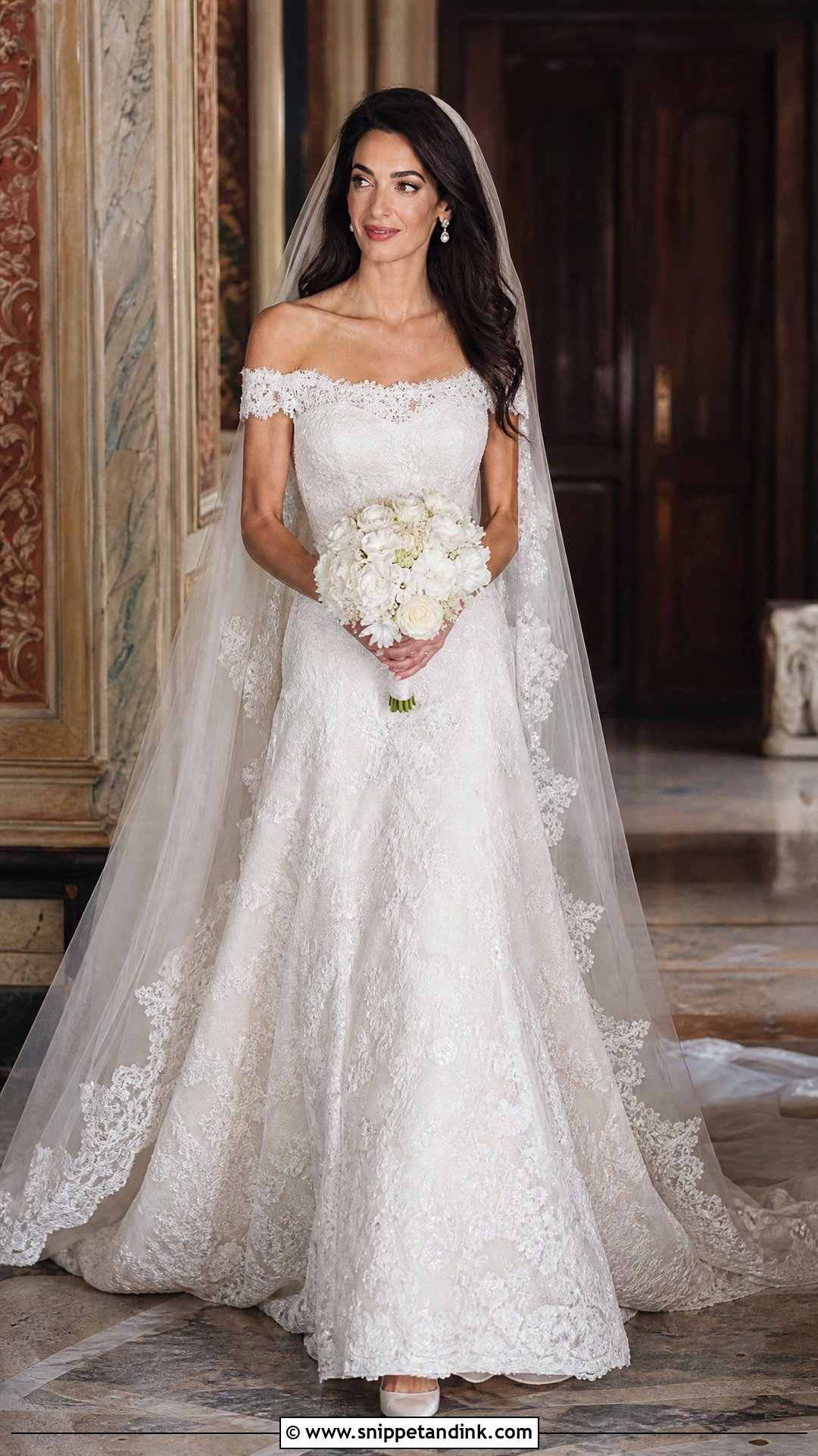 Amal Clooney Wedding Dress - Snippet and Ink - 25 Famous Wedding Dresses