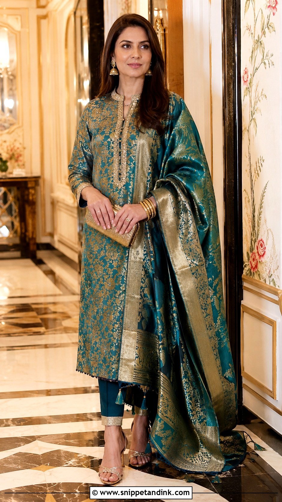 Ambani Wedding Brocade Suit Outfit - Snippet and Ink - 25 Ambani Wedding Outfit Ideas