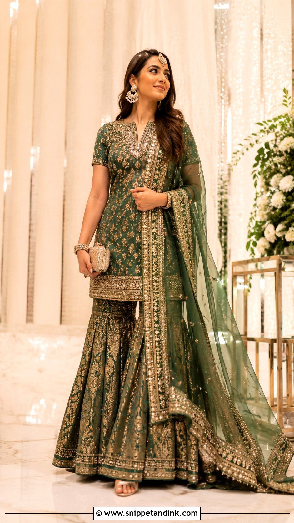 Ambani Wedding Gharara Outfit - Snippet and Ink - 25 Ambani Wedding Outfit Ideas