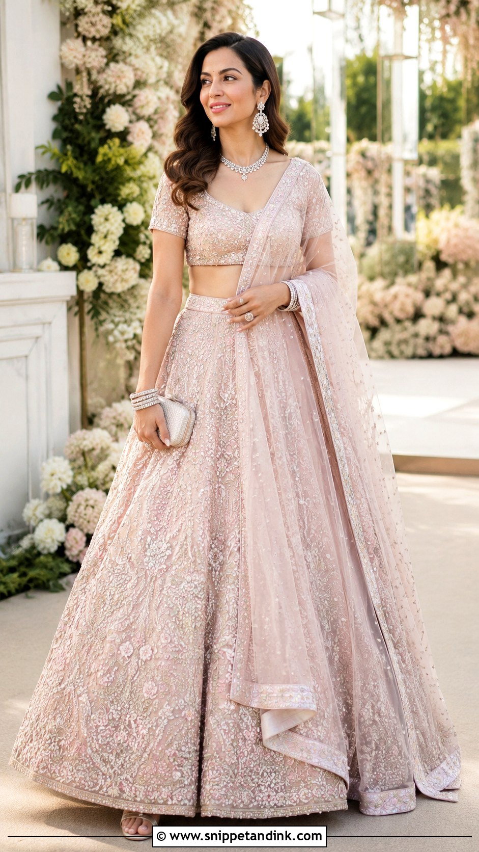 Ambani Wedding Pastel Lehenga Outfit - Snippet and Ink - 25 Ambani Wedding Outfit Ideas