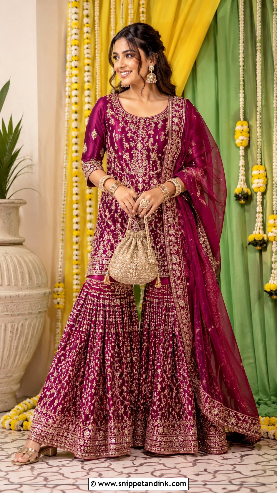 Ambani Wedding Sharara Outfit - Snippet and Ink - 25 Ambani Wedding Outfit Ideas