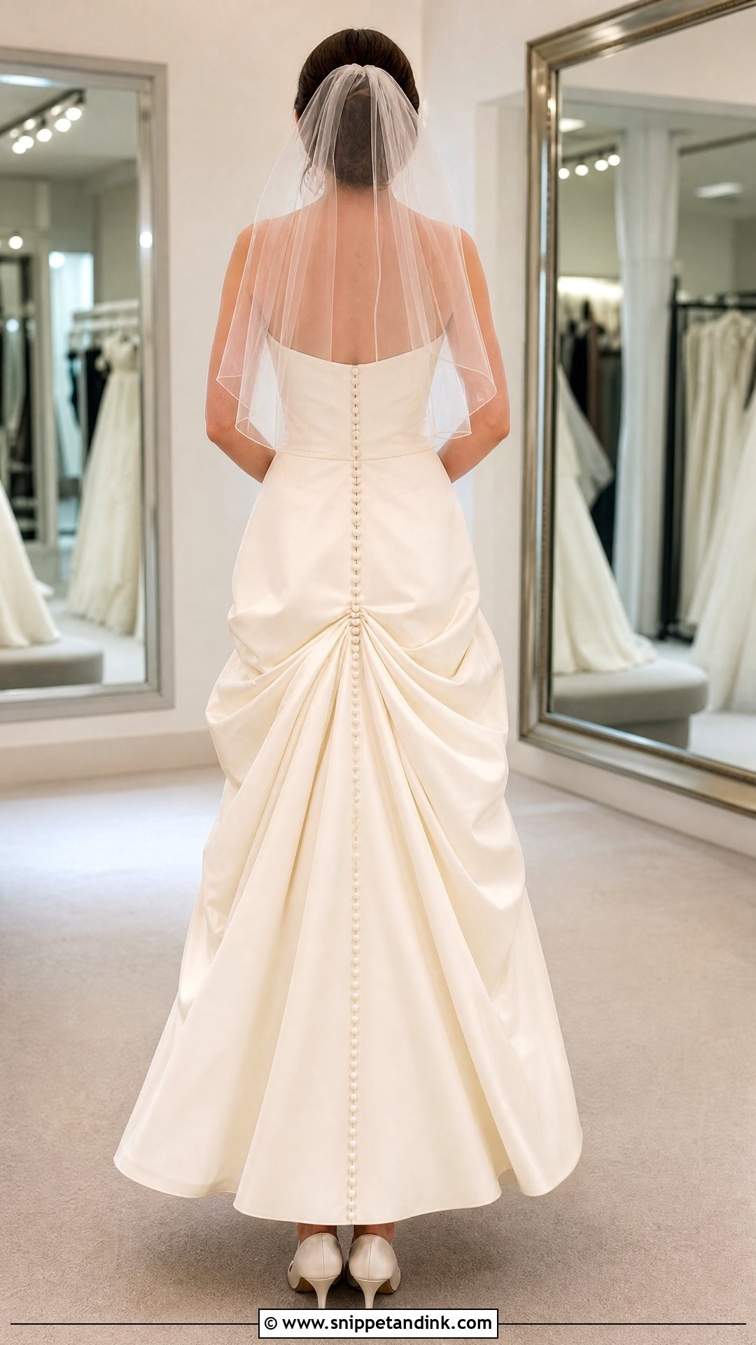 American Bustle Wedding Dress - Snippet and Ink - 25 Wedding Dress Bustle Ideas