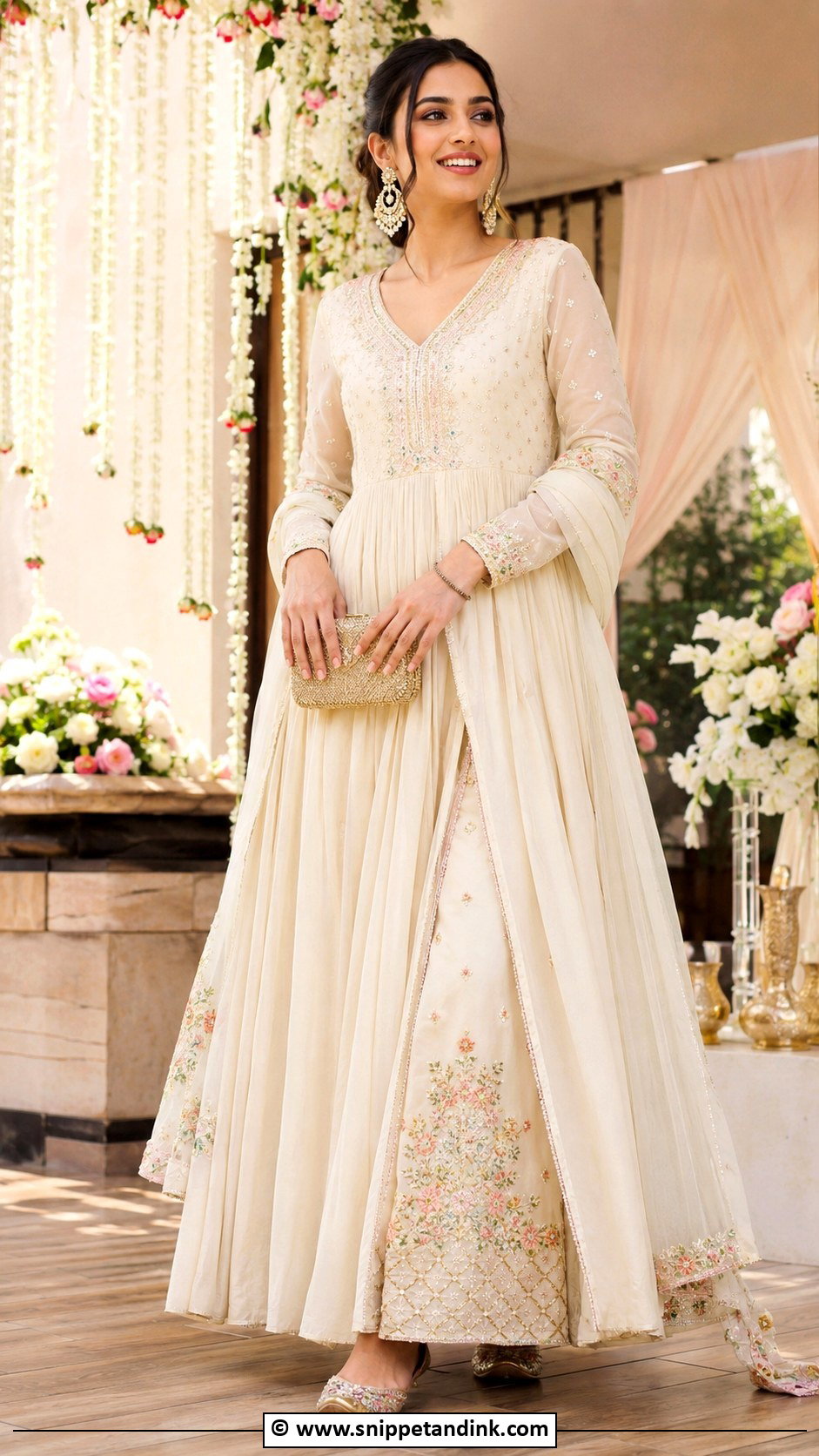 Anarkali Dress With Palazzo for Wedding - Snippet and Ink - 30 Anarkali Dress for Wedding Ideas