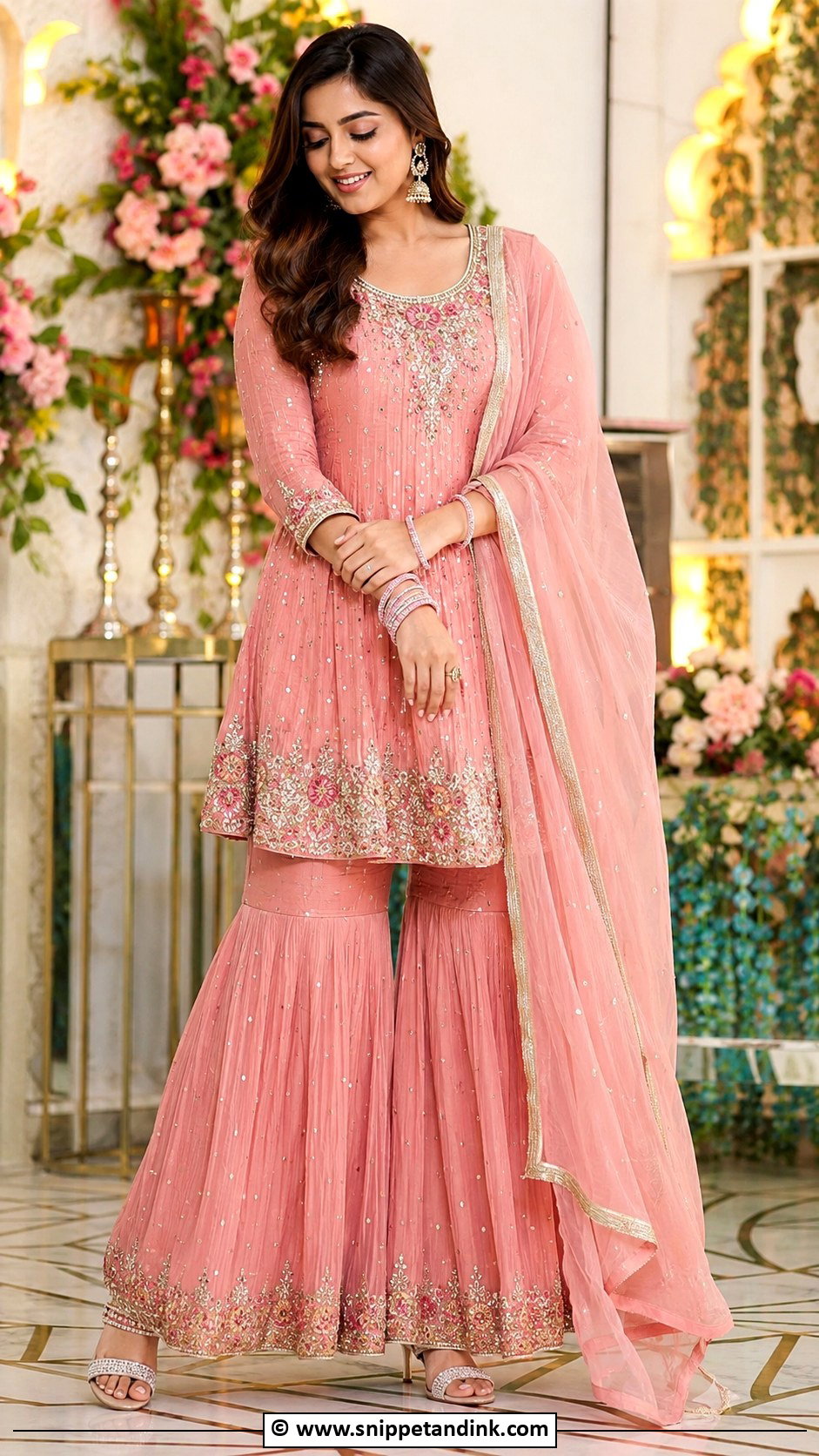 Anarkali Dress With Sharara for Wedding - Snippet and Ink - 30 Anarkali Dress for Wedding Ideas