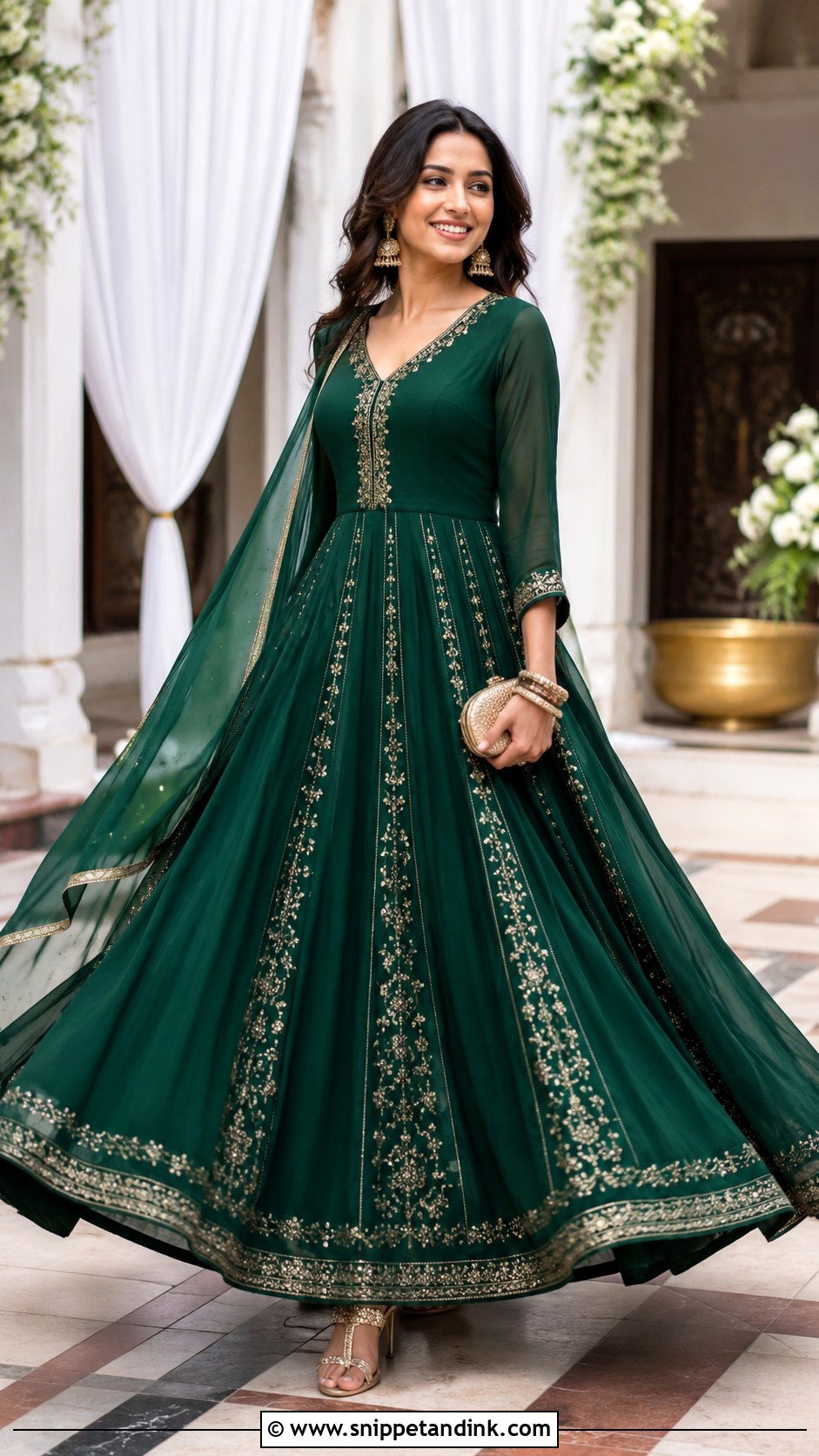 Anarkali Gown Design - Snippet and Ink - 25 Gowns Designs