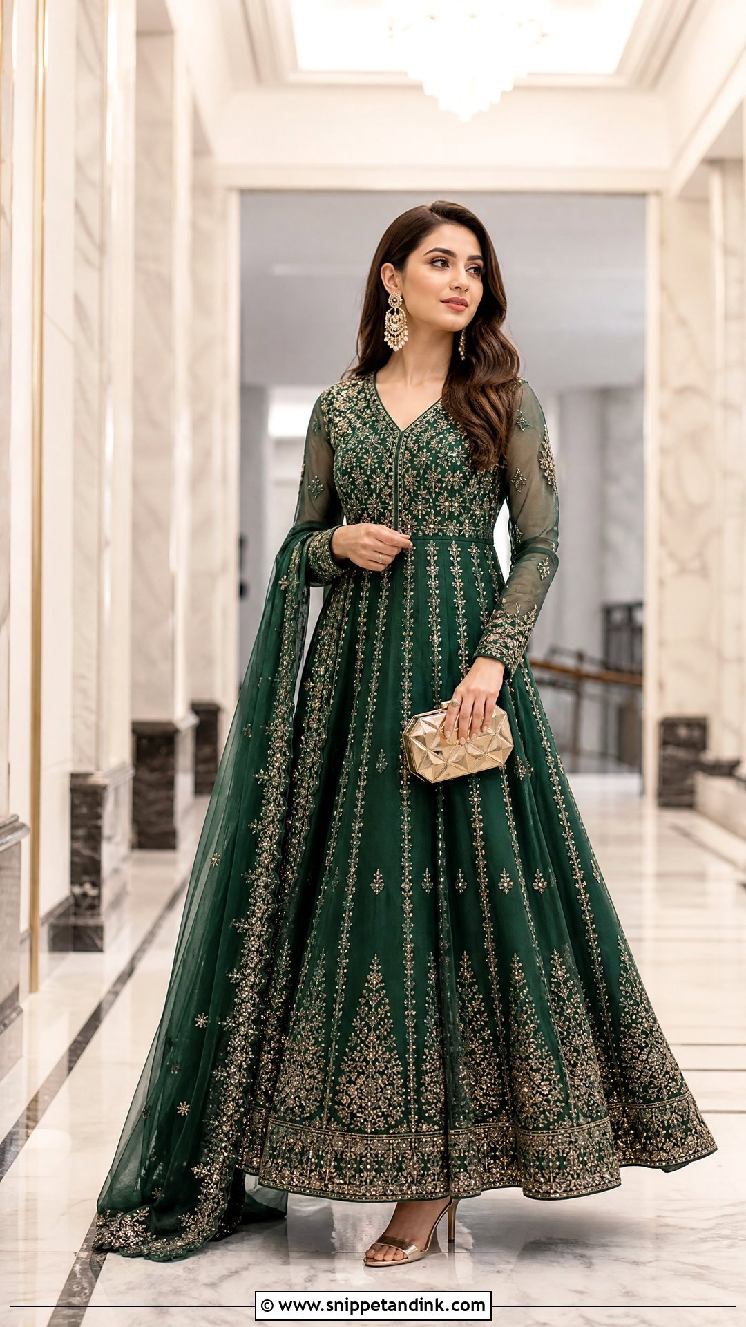 Anarkali Gown Wedding Outfit - Snippet and Ink - 25 Desi Wedding Clothes Ideas