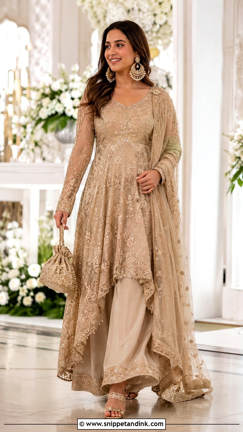 Anarkali Heavy Plazo Suit for Wedding - Snippet and Ink - 20 Heavy Plazo Suits for Wedding