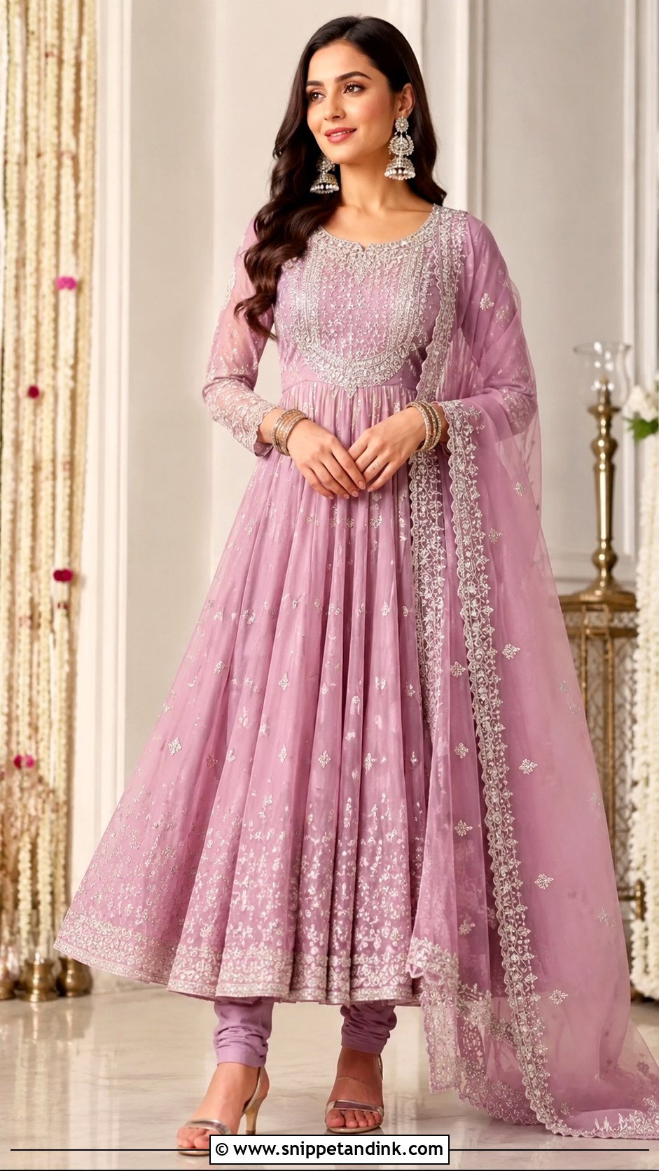 Anarkali Kaliyan Wala Frock Suit With Churidar - Snippet and Ink - 25 Kaliyan Wala Frock Suit Ideas