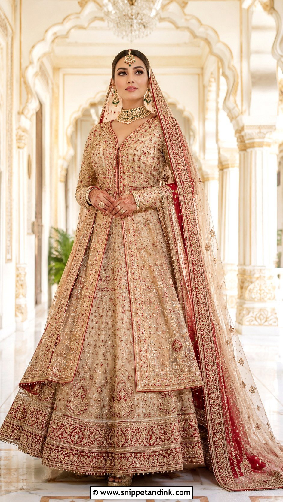 Anarkali Lehenga Bridal Outfit - Snippet and Ink - 25 Bridal Anarkali Ideas