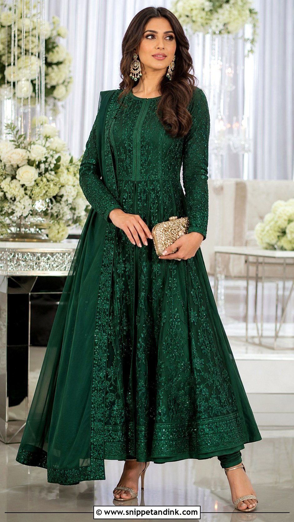 Anarkali Long Shirt With Leggings - Snippet and Ink - 20 Long Shirts for Wedding Ideas