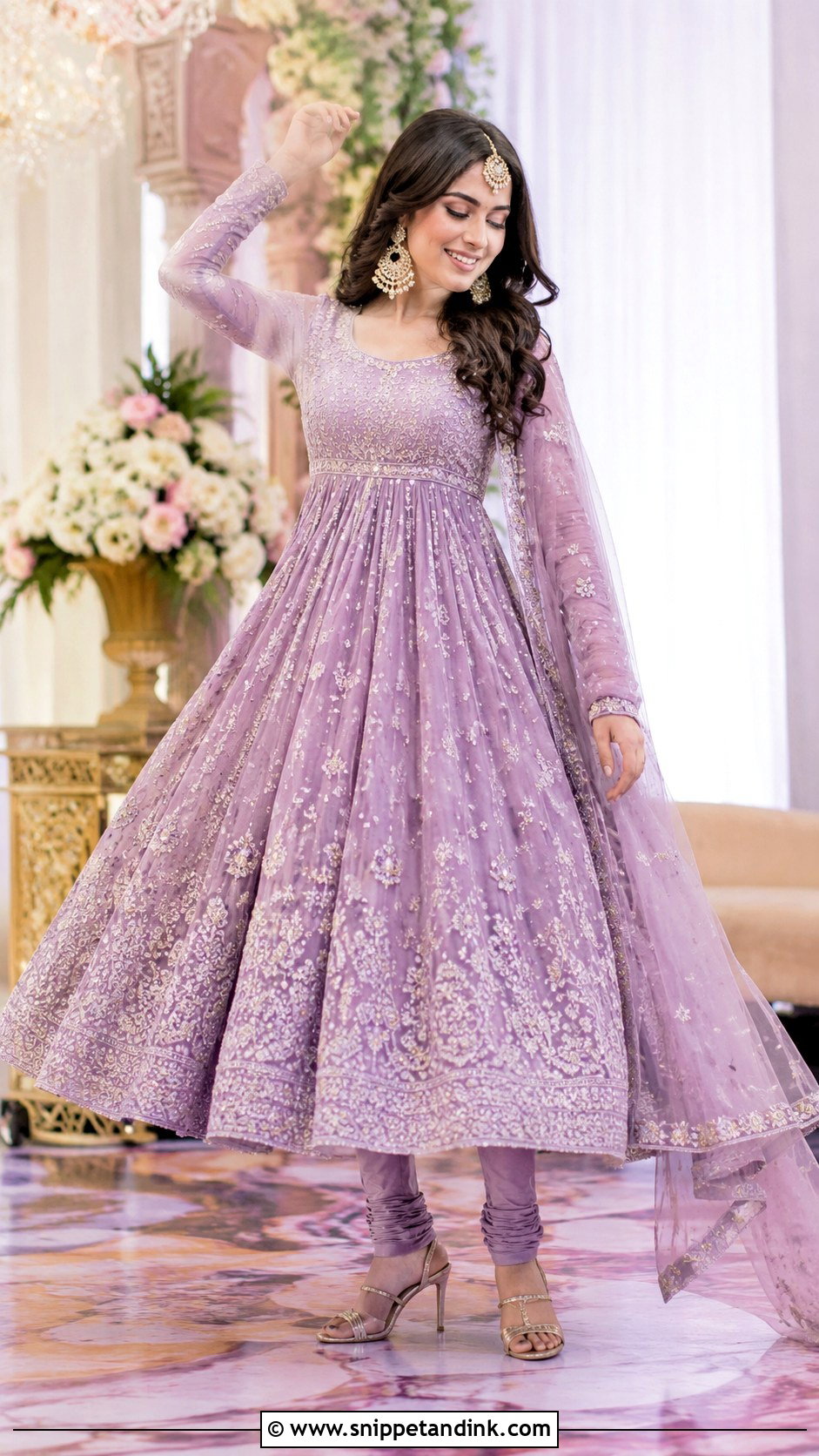 Anarkali Sangeet Outfit - Snippet and Ink - 25 Bridal Sangeet Outfits