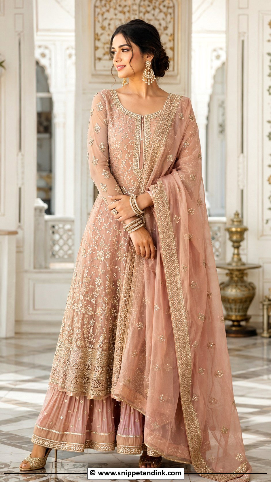 Anarkali Sarara Dress - Snippet and Ink - 30 Sarara Dress Indian Weddings Ideas