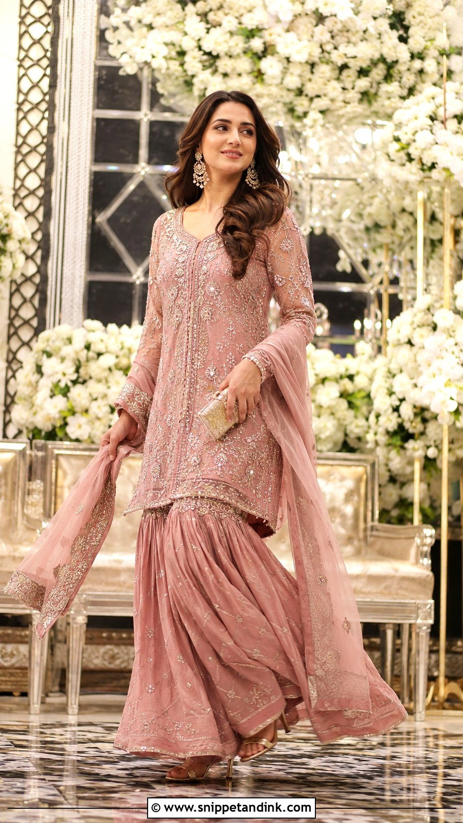 Anarkali Sharara Set For Wedding - Snippet and Ink - 25 Sharara Set Indian Weddings Ideas