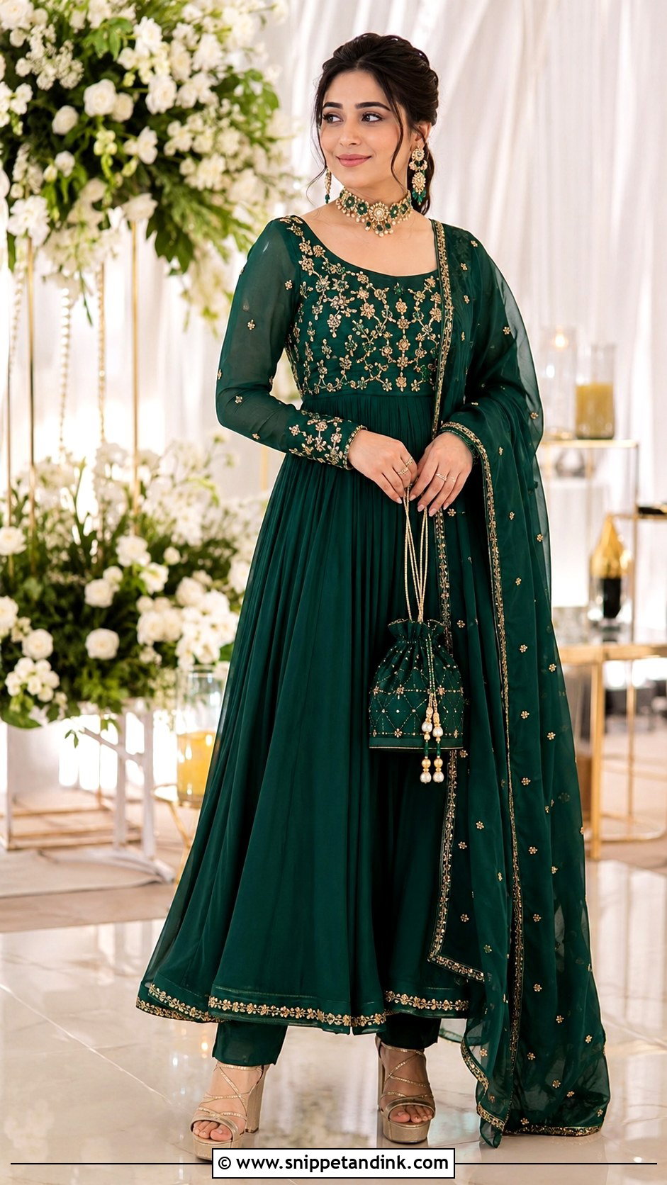 Anarkali Suit Baraat Outfit - Snippet and Ink - 20 Baraat Outfits for Sisters