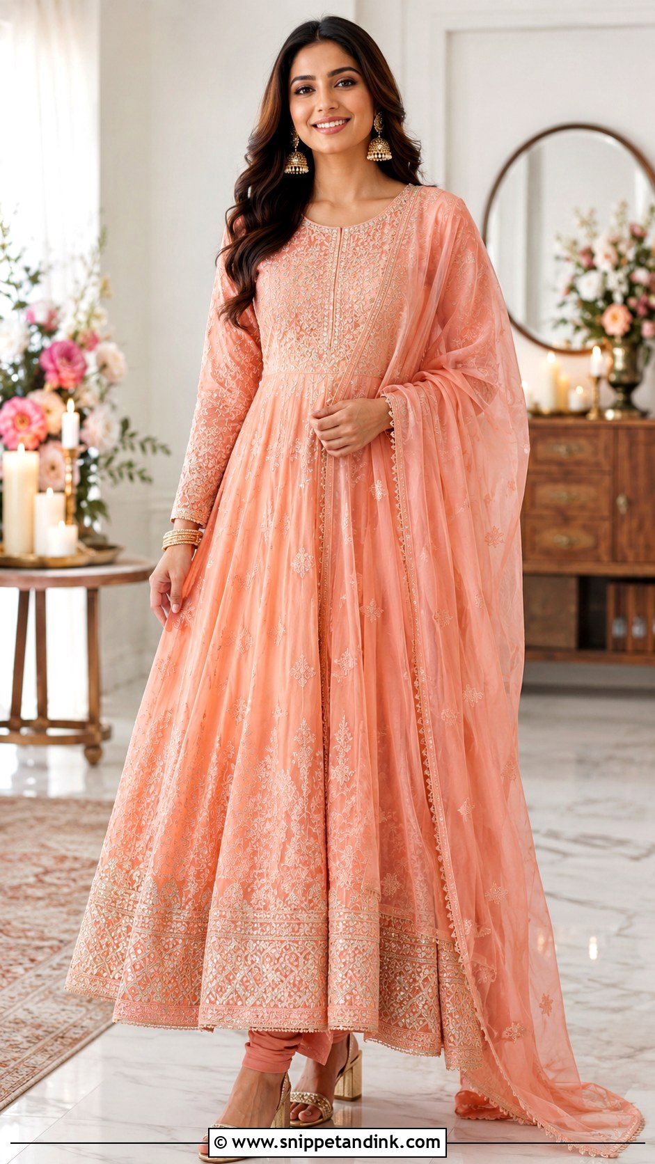 Anarkali Suit For Engagement - Snippet and Ink - 30 Indian Engement Dress Ideas
