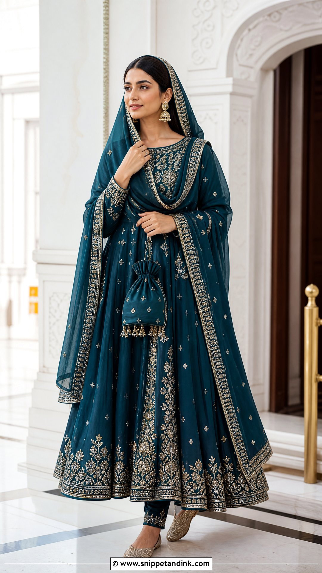 Anarkali Suit For Gurudwara Wedding - Snippet and Ink - 25 Gurudwara Wedding Outfit Ideas