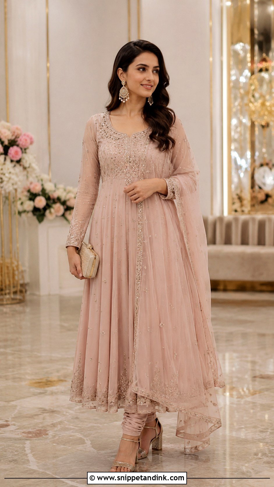 Anarkali Suit For Indian Summer Wedding - Snippet and Ink - 25 Indian Summer Wedding Outfits
