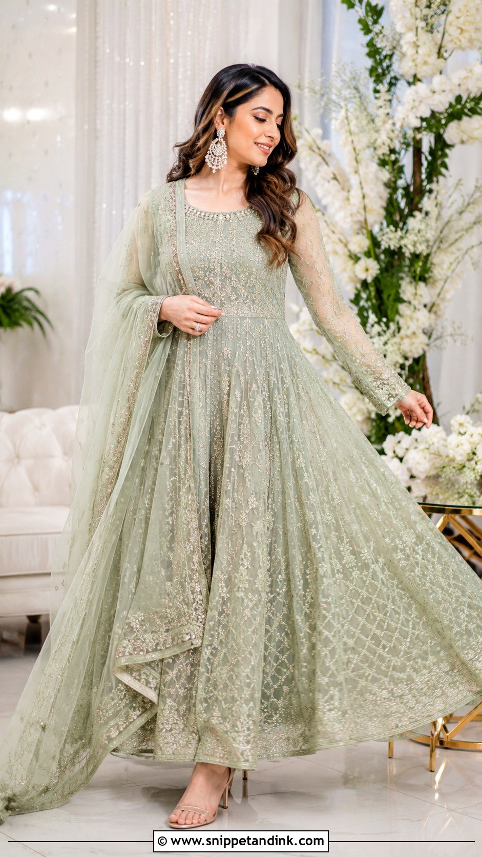 Anarkali Suit For Roka Bride - Snippet and Ink - 30 Roka Ceremony Outfits for Bride