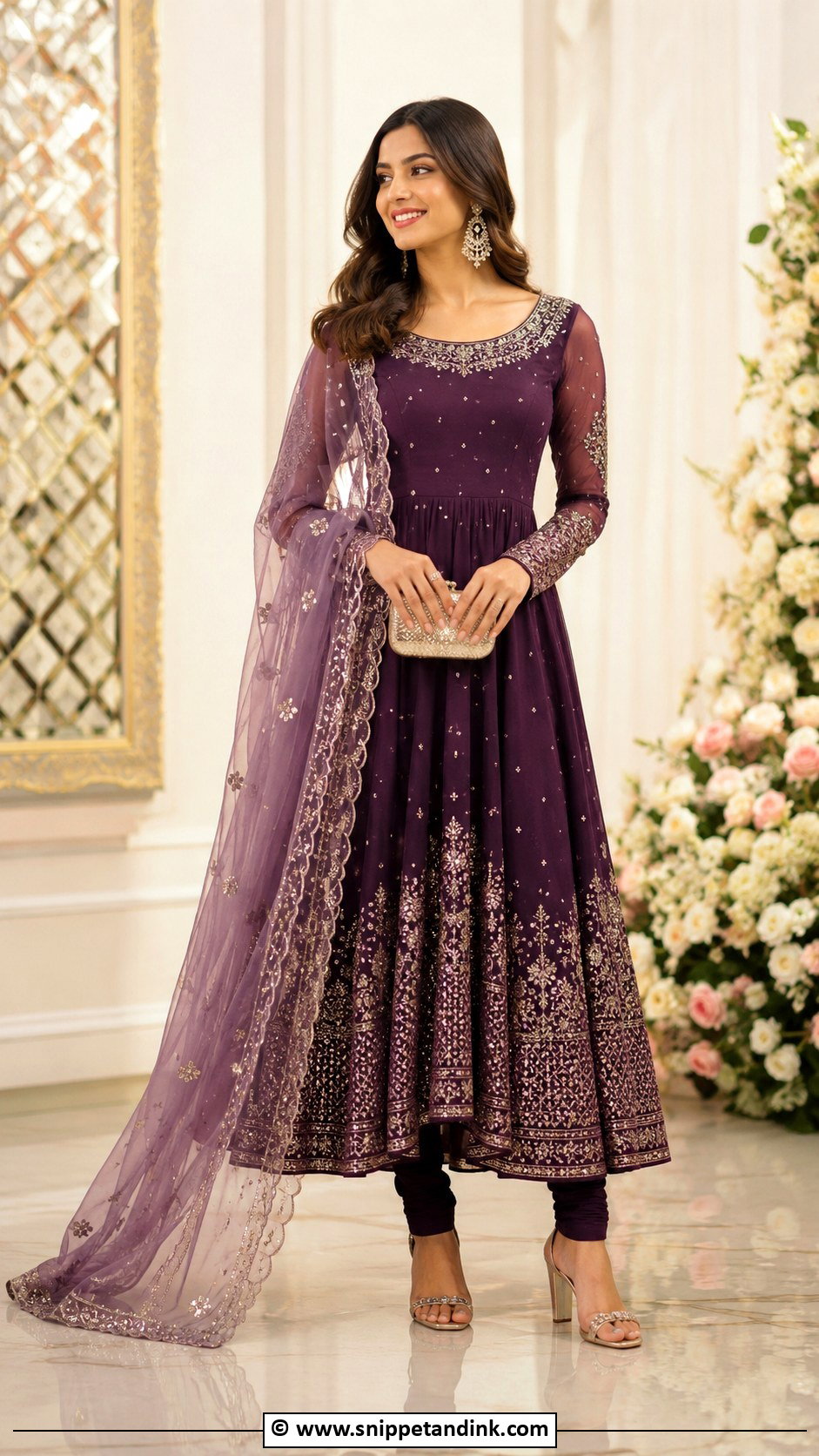 Anarkali Suit For Sangeet - Snippet and Ink - 35 Sangeet Outfit Ideas