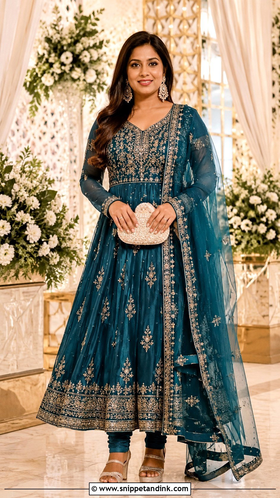 Anarkali Suit Indian Wedding Outfit - Snippet and Ink - 20 Indian Wedding Party Outfits
