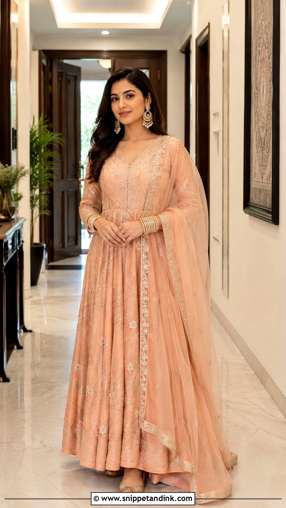 Anarkali Suit Look - Snippet and Ink - 25 Indian After Marriage Look Ideas