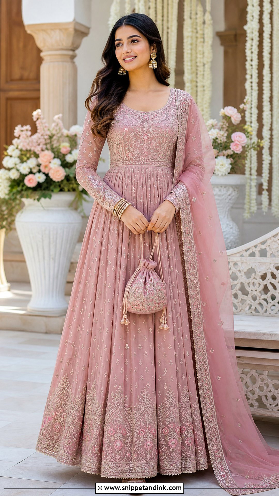 Anarkali Suit Outfit for Sisters Engagement - Snippet and Ink - 20 Sister Marriage Outfit for Sister Ideas