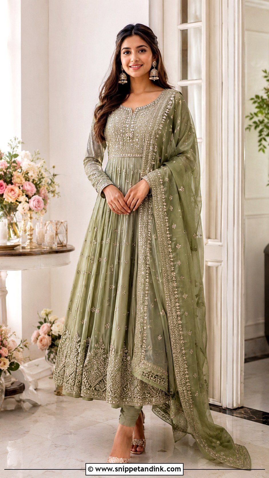 Anarkali Suit Roka Outfit - Snippet and Ink - 30 Roka Outfits for Bride