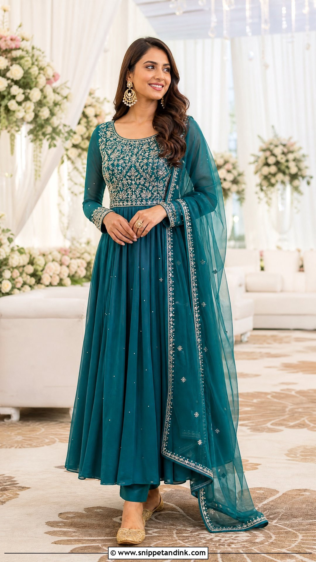 Anarkali Suit Sangeet Outfit - Snippet and Ink - 20 Simple Sangeet Outfit Sisters Ideas