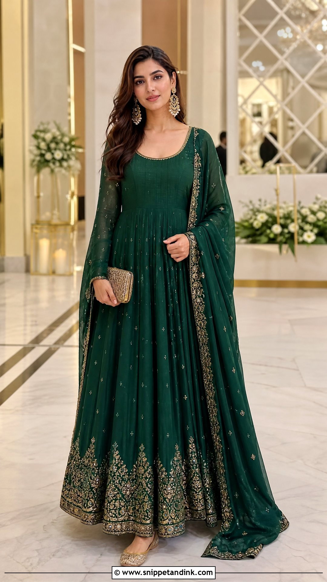 Anarkali Suit Wedding Guest Outfit - Snippet and Ink - 25 Outfits for Wedding Functions