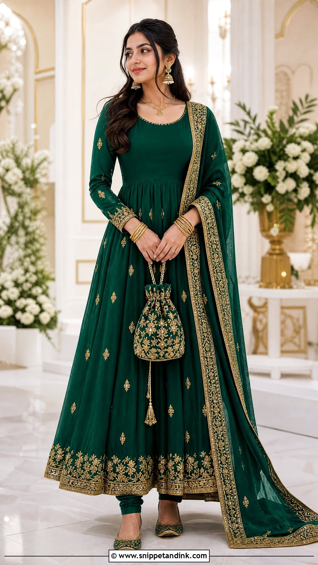Anarkali Suit Wedding Look - Snippet and Ink - 25 Traditional Dress for Wedding Ideas