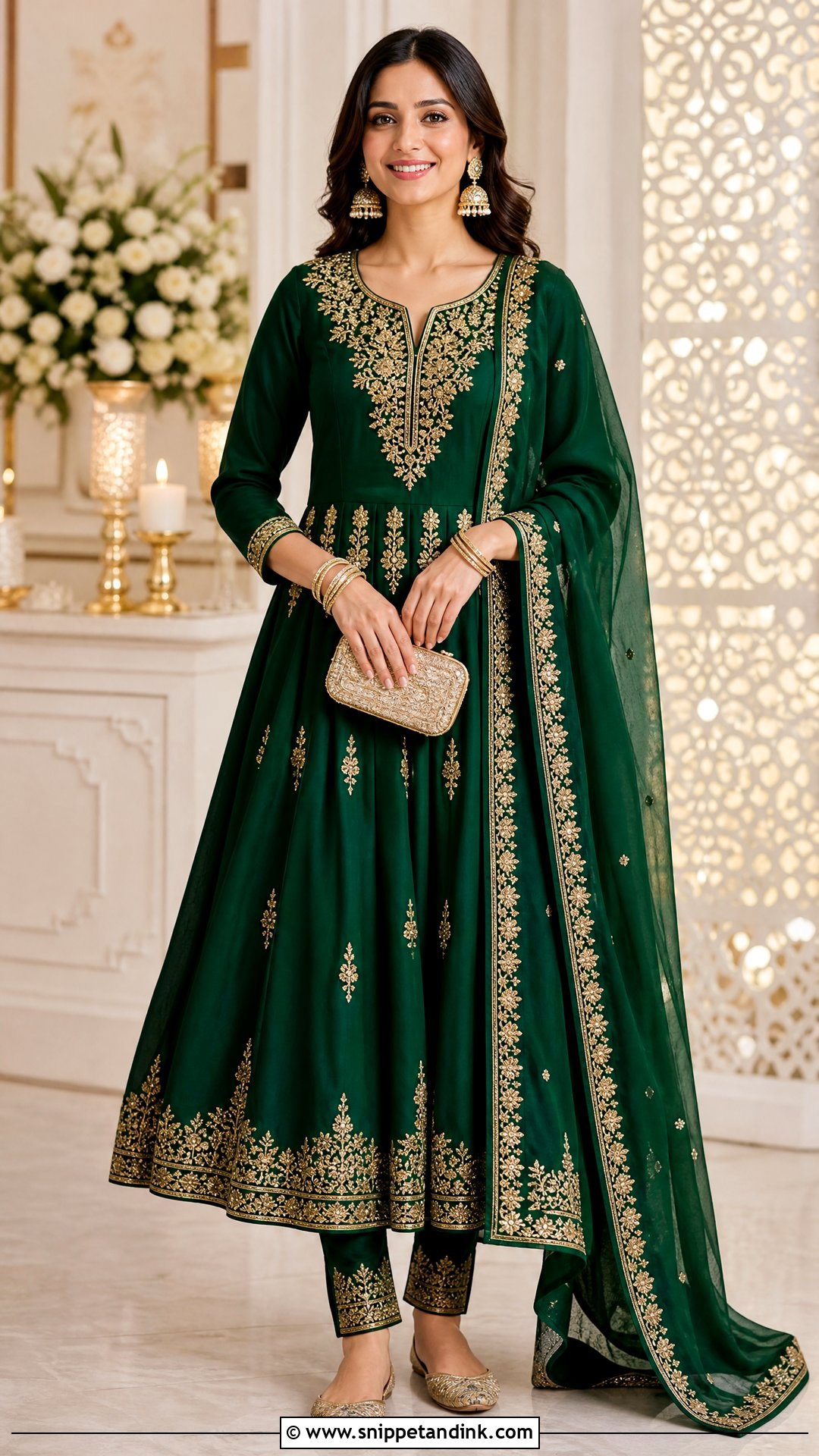 Anarkali Suit Wedding Outfit - Snippet and Ink - 20 Wedding Wear for Women Ideas