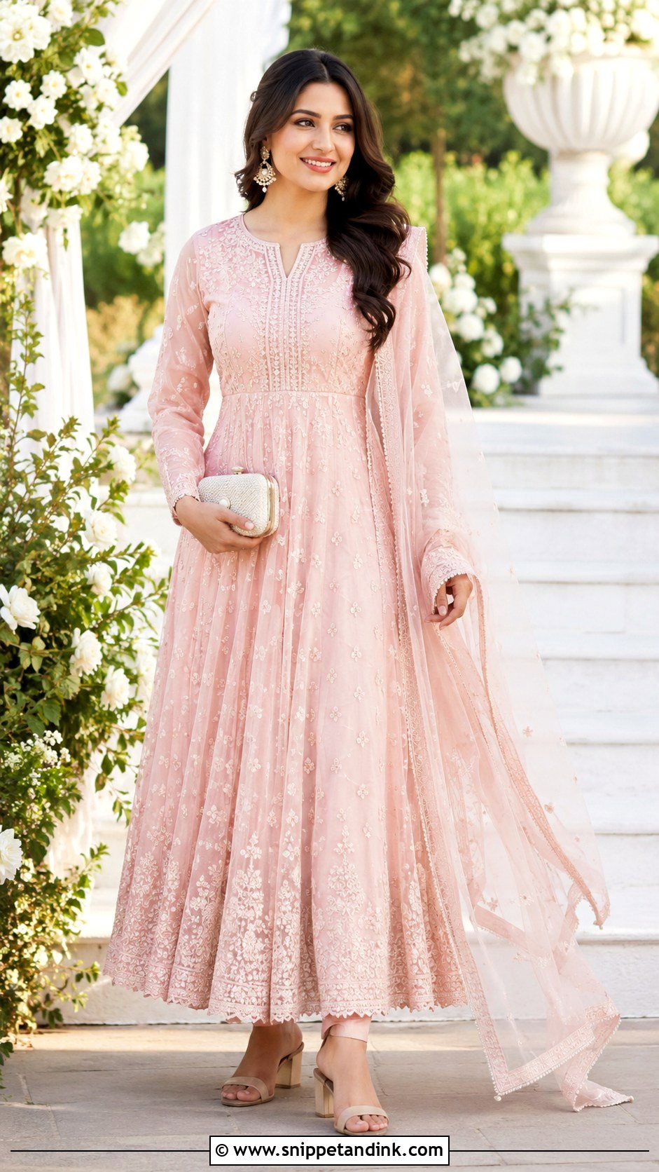 Anarkali Suit With Palazzo Pants - Snippet and Ink - 25 Anarkali Suits for Wedding