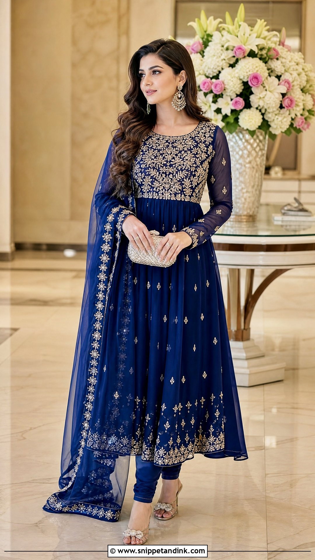 Anarkali Suit for Ring Ceremony - Snippet and Ink - 20 Ring Ceremony Outfit for Sister Ideas