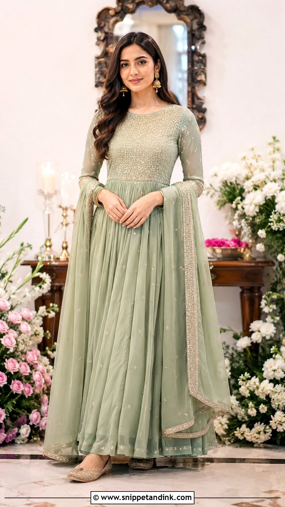 Anarkali Suit for Roka Ceremony - Snippet and Ink - 25 Dress for Roka Ceremony Ideas