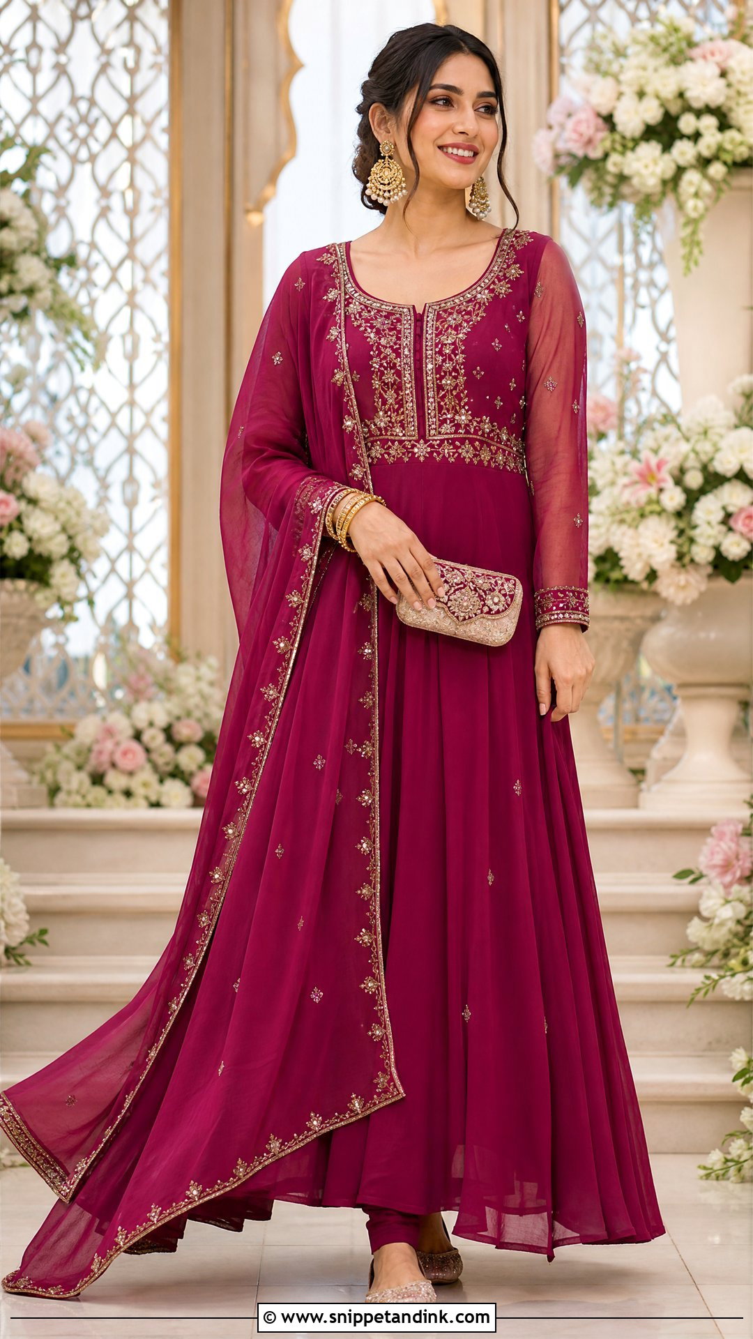 Anarkali and Churidar Sangeet Outfit - Snippet and Ink - 20 Sangeet Outfit for Sisters Wedding Ideas