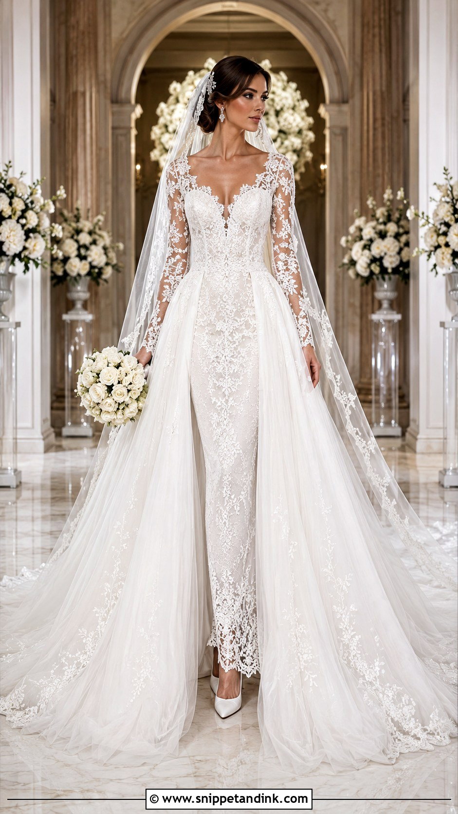 Anastasia Wedding Dress With Detachable Overskirt - Snippet and Ink - 20 Anastasia Wedding Dress Ideas