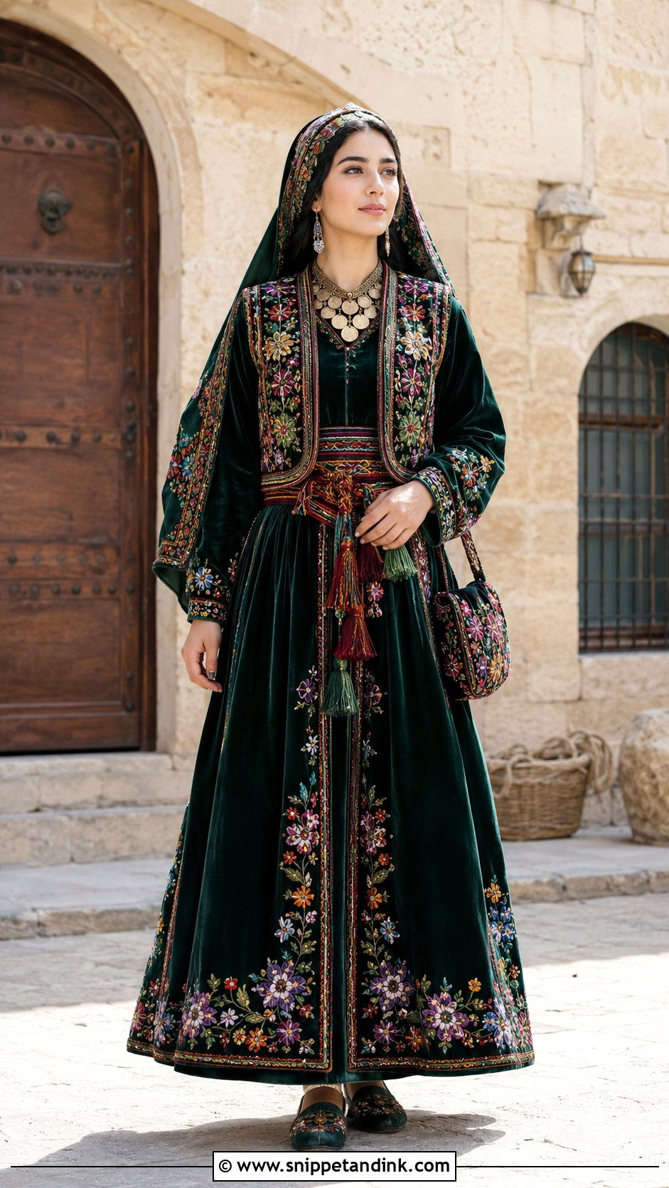 Anatolian Embroidered Turkish Bridal Dress - Snippet and Ink - 20 Traditional Turkish Wedding Dress Ideas