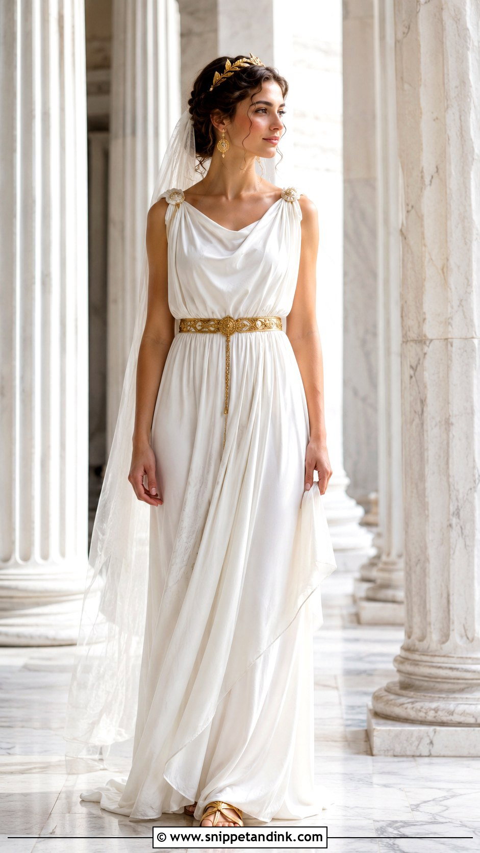 Ancient Greek Wedding Dress - Snippet and Ink - 25 Historical Wedding Dresses