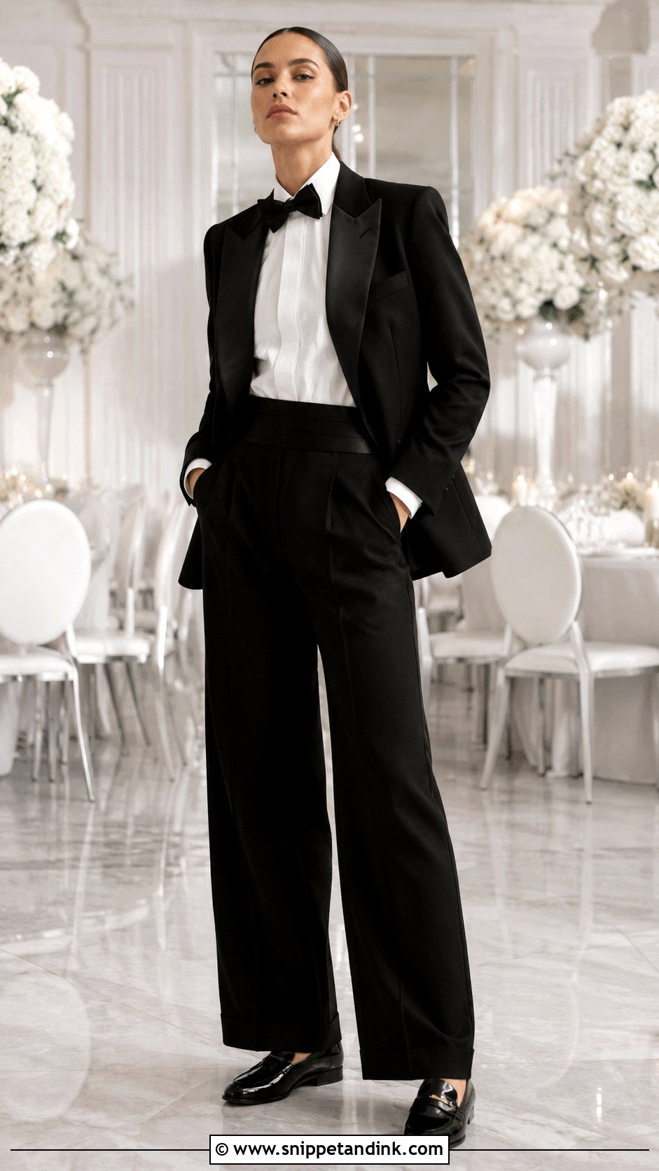 Androgynous Black Tie Outfit - Snippet and Ink - 25 Androgynous Wedding Attire Ideas