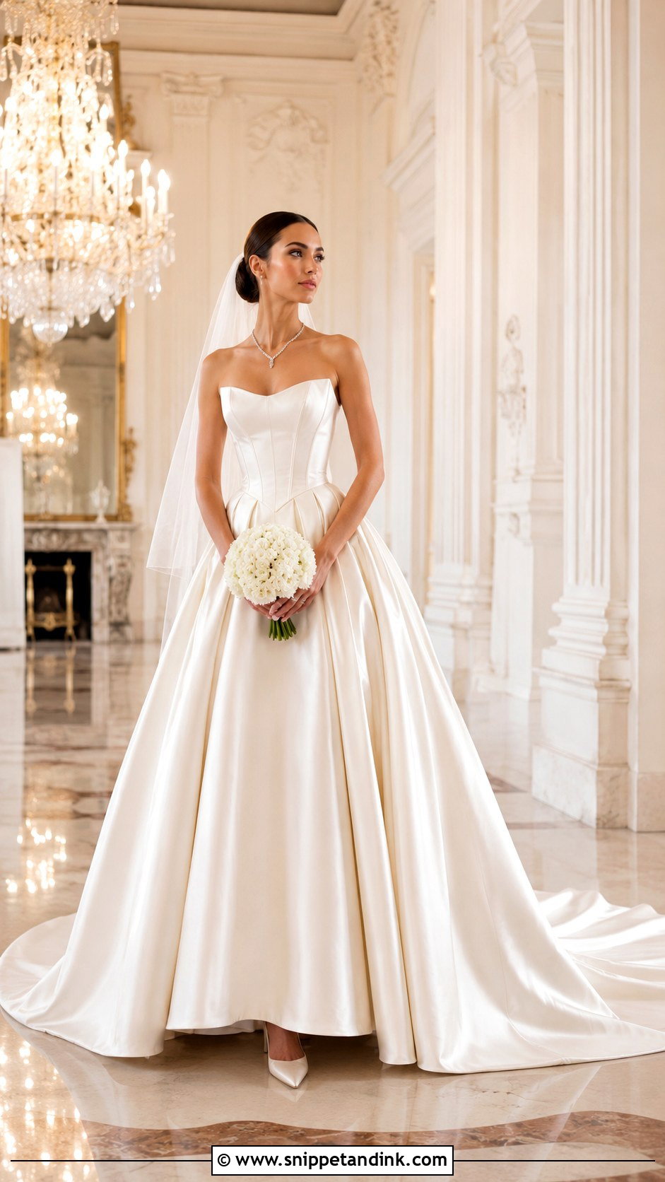 Angelina Jolie Corset Ball Gown Wedding Dress - Snippet and Ink - 20 Angelina Jolie Wedding Dress Ideas