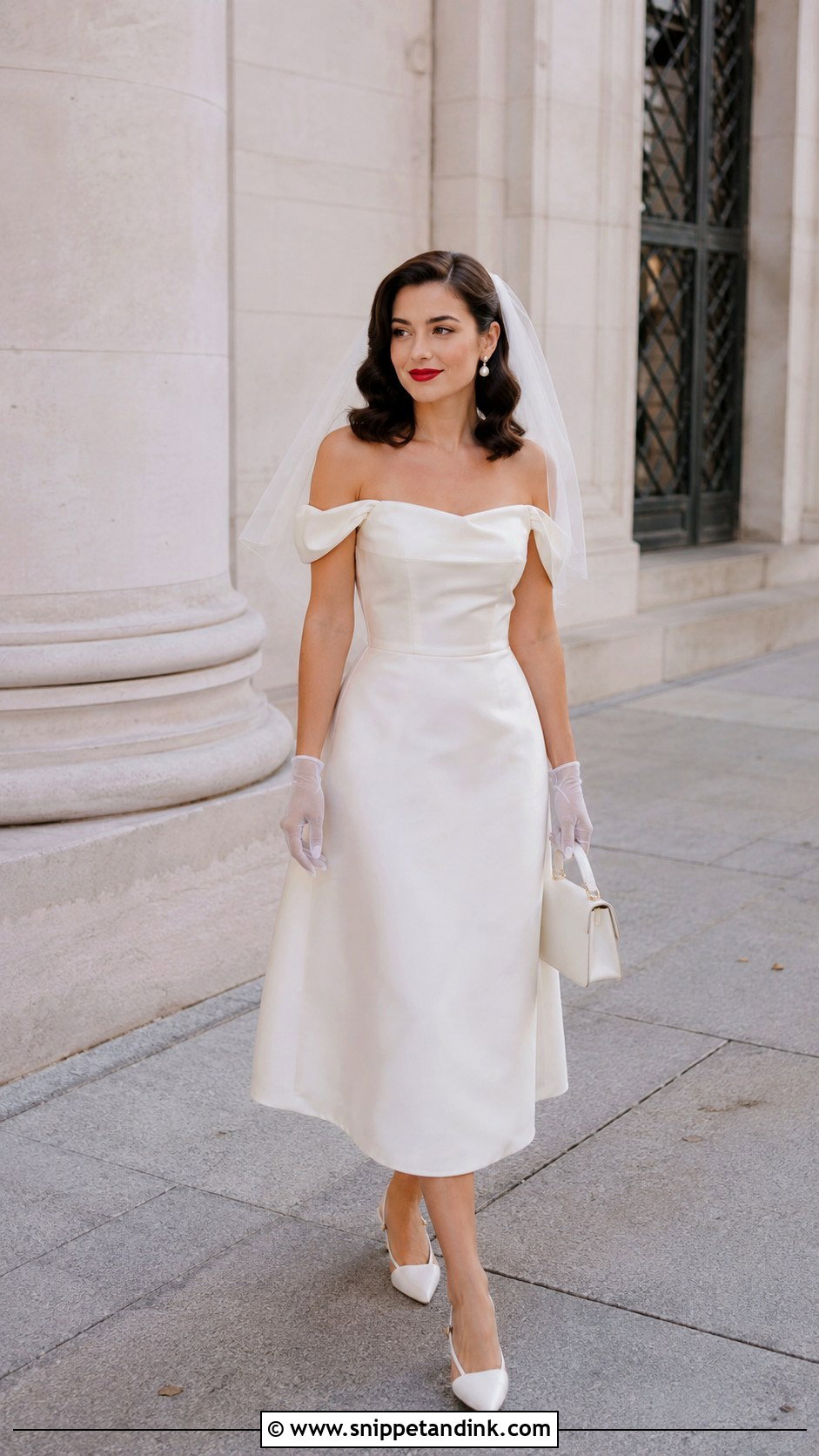 Angelina Jolie Tea Length Wedding Dress - Snippet and Ink - 20 Angelina Jolie Wedding Dress Ideas