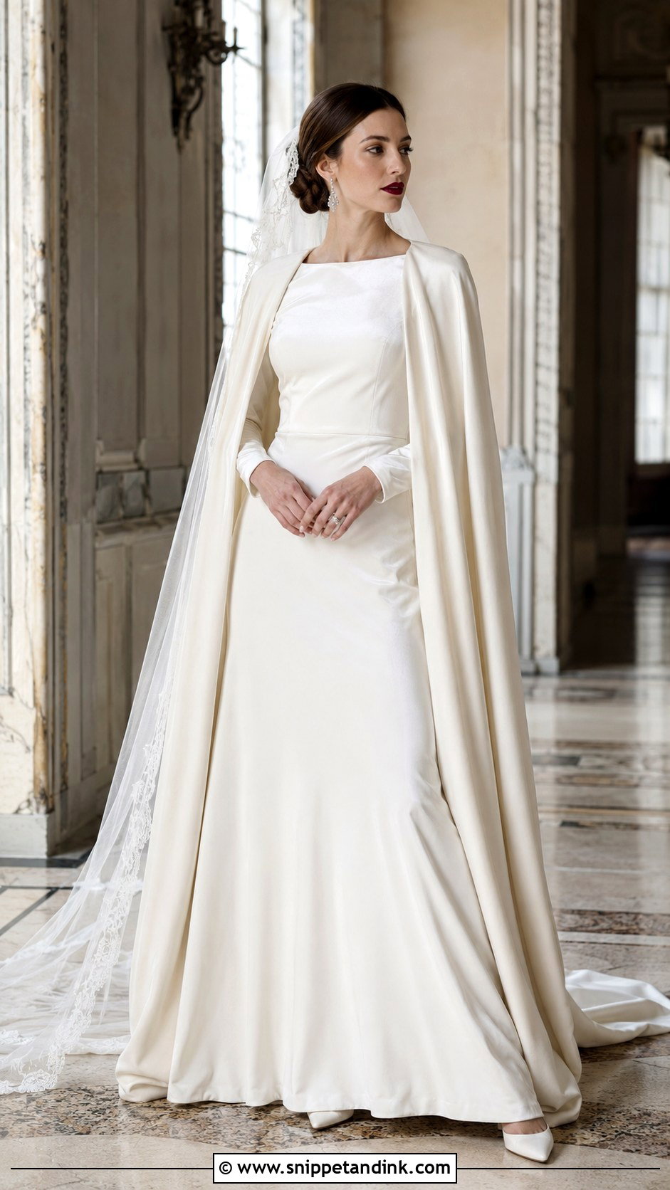 Angelina Jolie Winter Velvet Wedding Dress - Snippet and Ink - 20 Angelina Jolie Wedding Dress Ideas