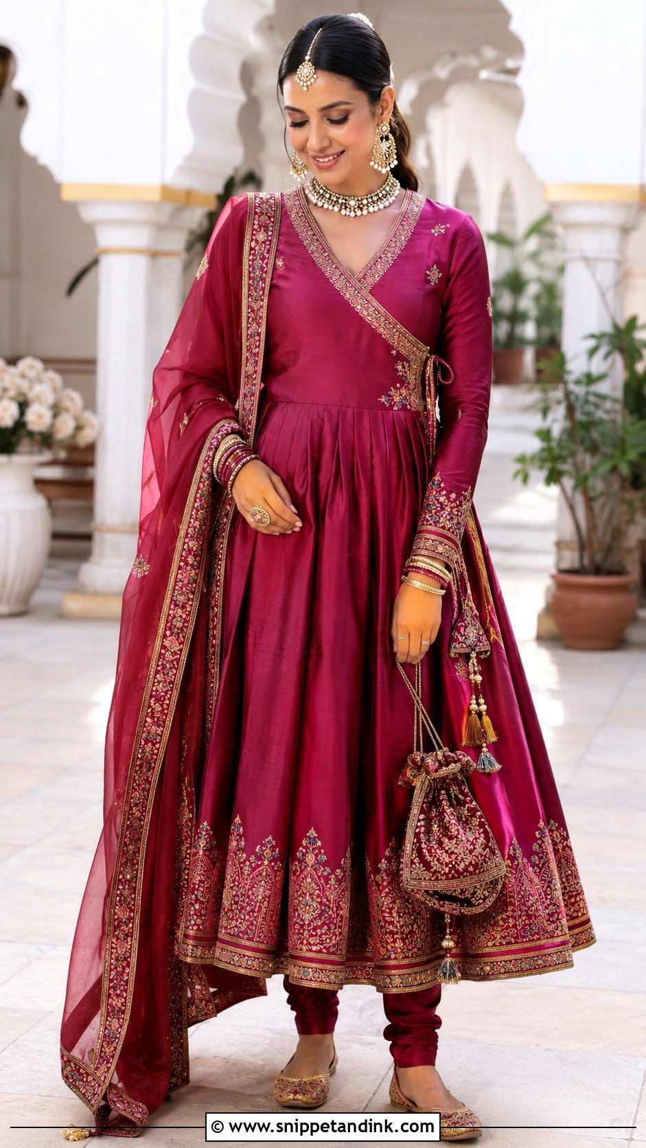 Angrakha Bridal Anarkali Suit - Snippet and Ink - 20 Bridal Anarkali Suits Brides