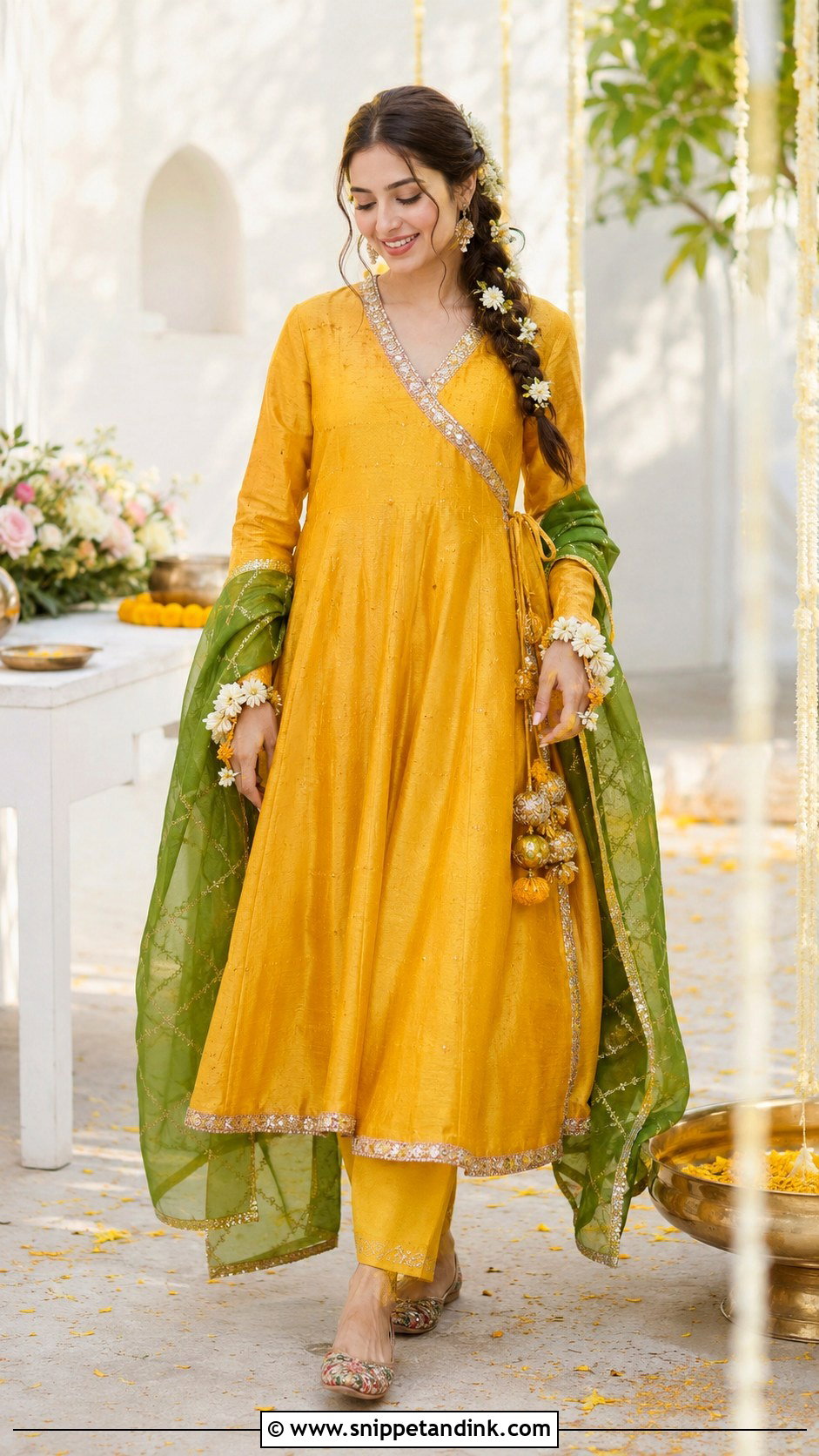 Angrakha Bridal Mayon Dress - Snippet and Ink - 20 Bridal Mayon Dress Ideas