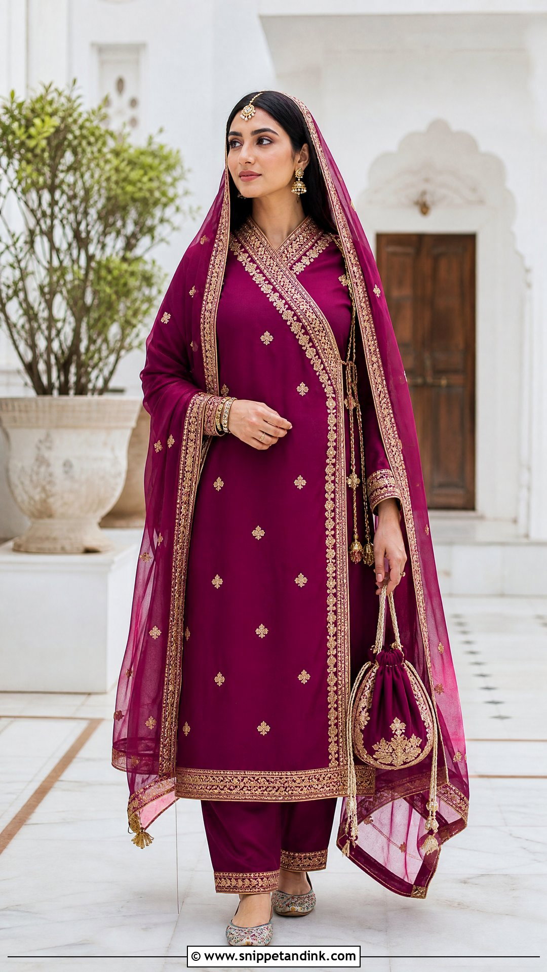 Angrakha Suit For Gurudwara Wedding - Snippet and Ink - 25 Gurudwara Wedding Outfit Ideas