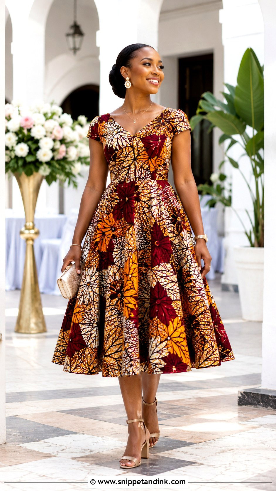 Ankara A Line Dress - Snippet and Ink - 25 Ankara Dress Styles for Wedding