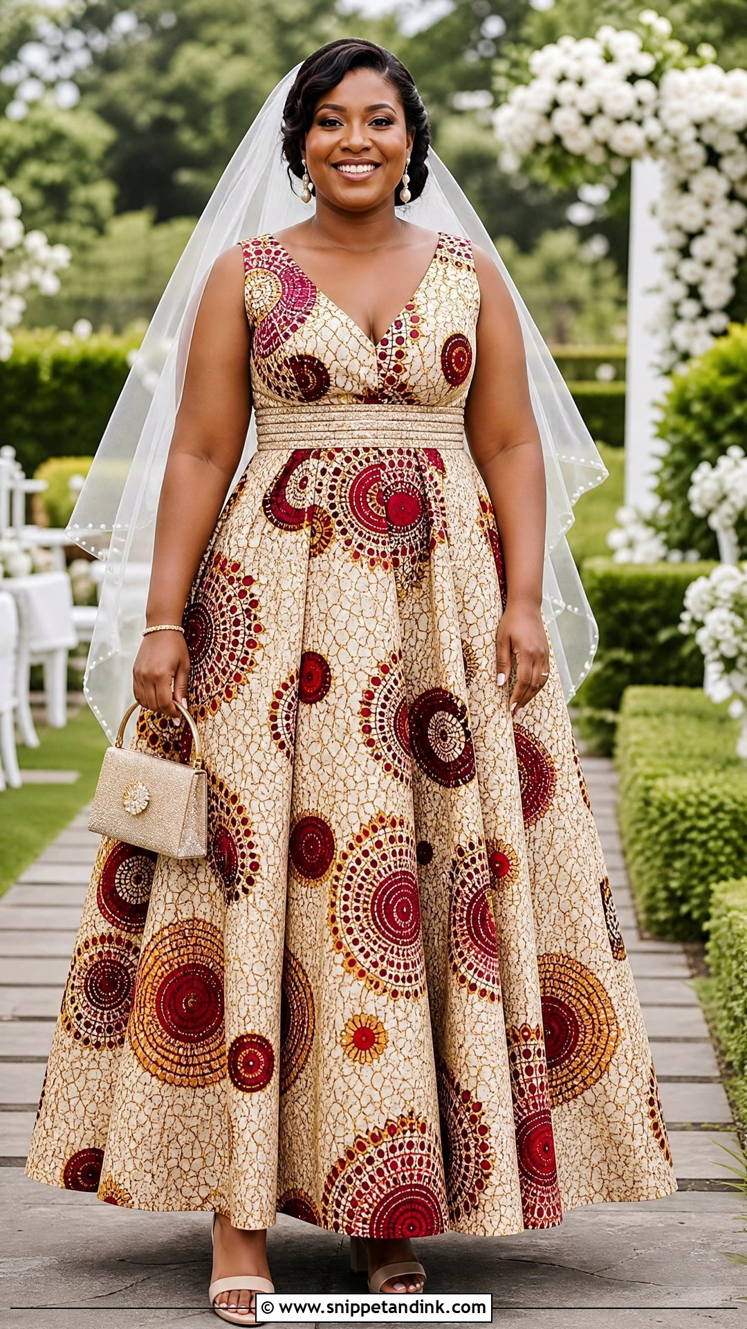 Ankara A Line Wedding Dress - Snippet and Ink - 25 Ankara Wedding Dress Ideas