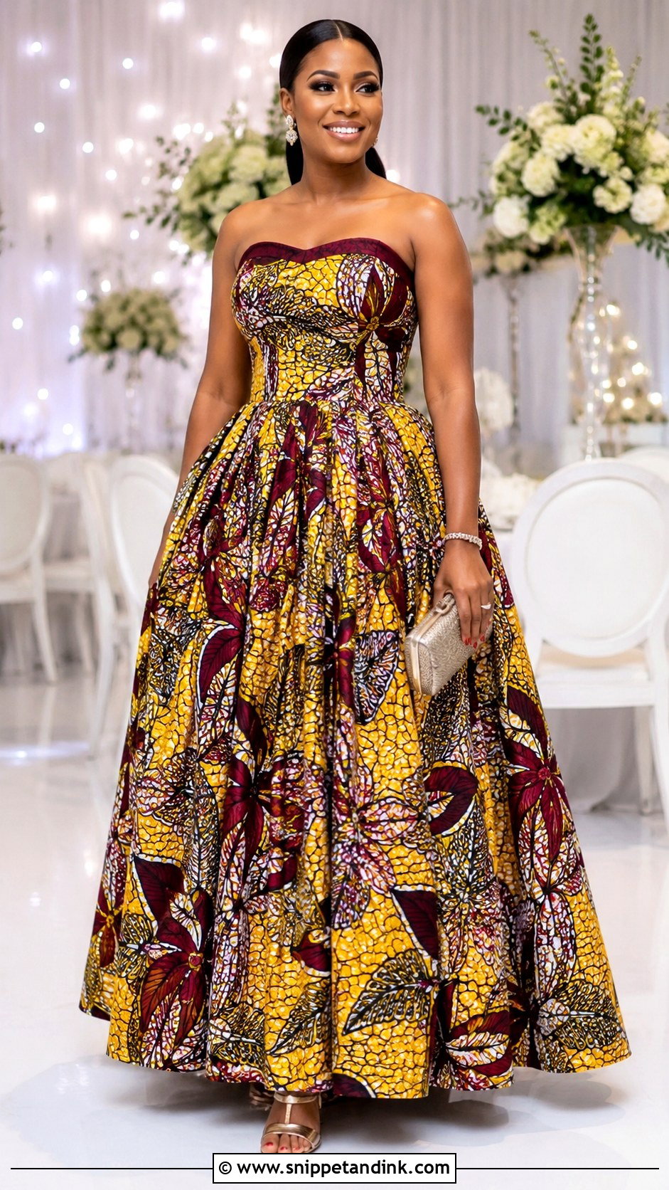 Ankara Ball Gown Dress - Snippet and Ink - 25 Ankara Dress Styles for Wedding