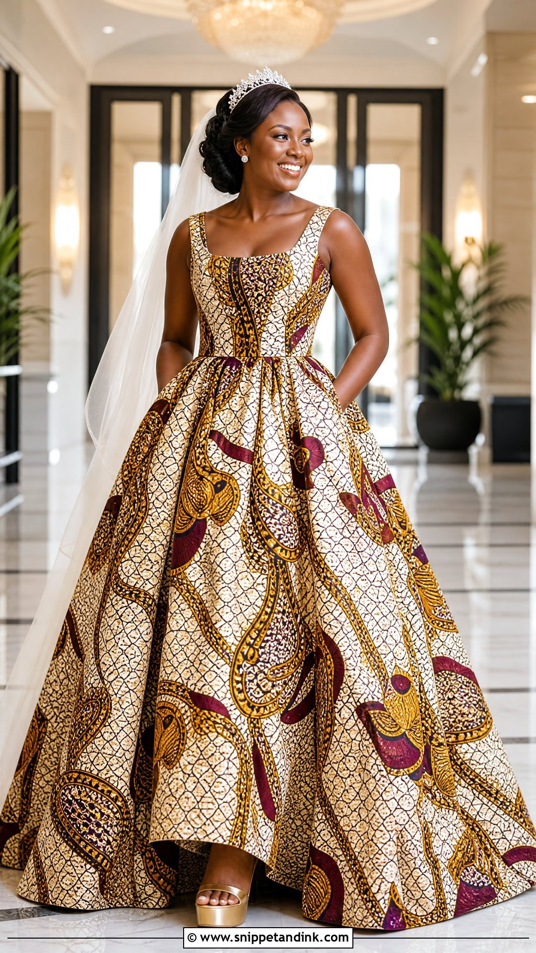 Ankara Ball Gown Wedding Dress - Snippet and Ink - 25 Ankara Wedding Dress Ideas